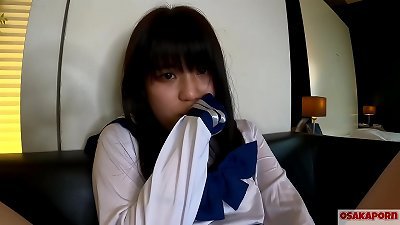 barely legal years mature teen chinese with small hooters busts and gets climax with finger penetrate and sex toy. inexperienced chinese with college costume cosplay gives oral pleasure deeply. Mao 7 OSAKAPORN