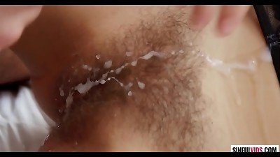 He loves her natural labia - Sailor Luna and Logan Pierce in Axel Braun's bush trio scene 3