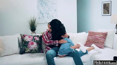 stepdad pulverizes stepteen so she will stay