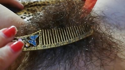 hairy thicket fetish movies the hottest furry pussy in close up with gigantic love button