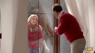 OLD4K. teen doesnt mind having lovemaking with elderly stranger