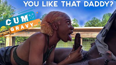 Jamaican teenager deepthroating rod In Florida for Cumgravy
