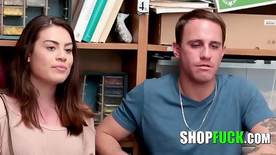 Angry guy Let A Cop nail His Thieving girlfriend - SHOPFUCK