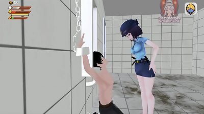 3 dimensional femdom GAME: toilet indignity DEGRADED AND chained