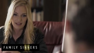 hot blond mom (Rachael Cavalli) Gets Her donk smacked Her vagina licked pummeled - Family Sinners