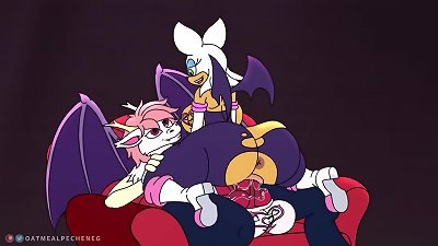 Rouge The Bat rides on Biscuits