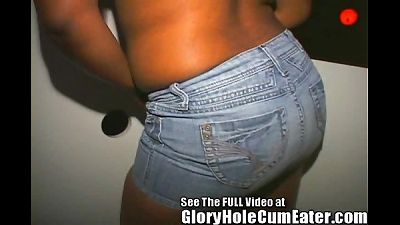 legitimate yr senior dark-hued High school woman Sucks, Fucks, & swallows In The Gloryhole!