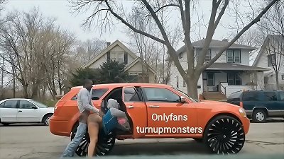 black mom take big pipe outdoor