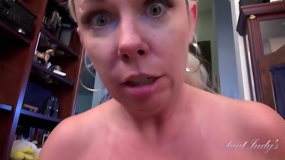 AuntJudys - furry mommy Stepmom Liz fellates Your hard-on (POV)