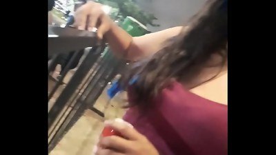 After the party, youthful damsel caught on the street! He couldn't hold back for even three minutes when she opened her legs and asked him to cum.