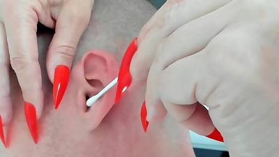 elder milf femdommassage long nails asmr taboo