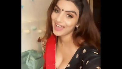 Indian Model Anveshi Jain warm jugs Compilation