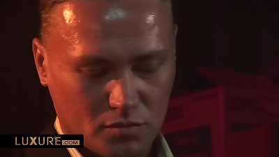 hump hard and double-penetration in an elder factory