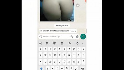 My comadre writes me on WhatsApp and displays me her big booty