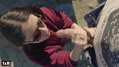 amateur mega-bitch Wants man rod at Outdoors blow with Stranger