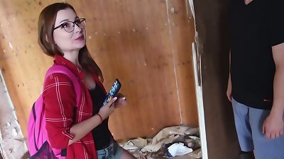 Halloween Roleplay hookup with diminutive German nubile TinyEmily who seduce to poke by Stranger