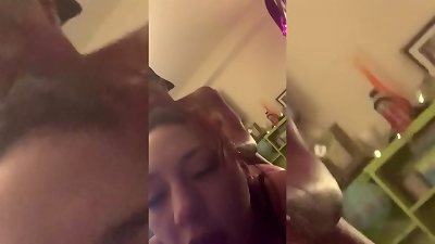 tatted emo bombshell takes backs shots and submits