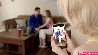 super-naughty teen stepsisters screwing with dads fresh friend