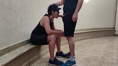 girly-girl woman getting pounded by a mate after losing a bet.