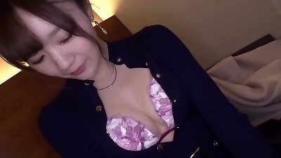 Divinely handsome white skin! E-cup stunning big baps & gentle slim body! Besides, she's just a super ultra-cute goddess! I'm going to spunk until I lose my perceive of reason! Part1