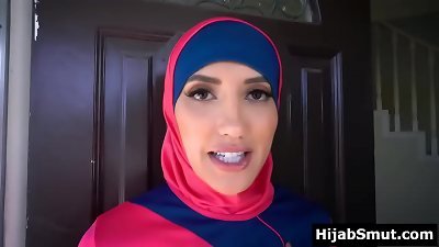 Muslim wife drills landlord to pay the rent