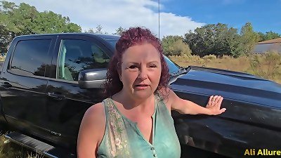 Ali Allure Has Her Stepson trim Her slit Trailer - watch full on red