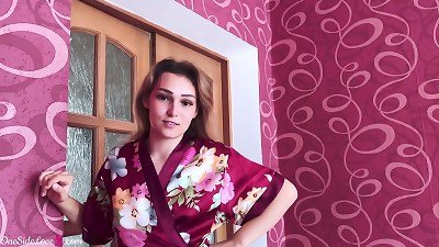 StepDaughter sultry deep throat yam-sized man sausage in workout - jizz on Tongue