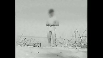 enormous vintage schlong at a German nude beach