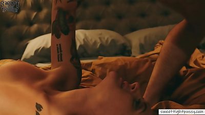 jummy Tattoed ginger-haired Gets into a rigid lovemaking action