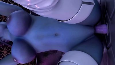 3d hentai Alien Liara Gets A massive Asari man meat At the Gloryhole
