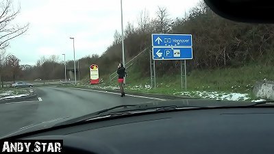 PARKING fuckslut ALINA naked torn up