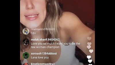 Lana flashes us boobs