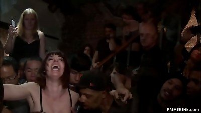 buxom gimp gang pulverize public fucked