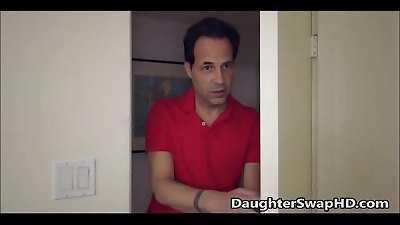 Blonde Teen Fucks Dad's Friend - DaughterSwapHD.com