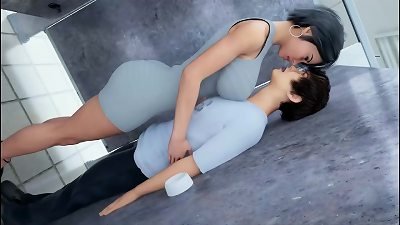 My handsome Stepmother Wants Me To penetrate Her In The Public bathroom Hidden From Her husband