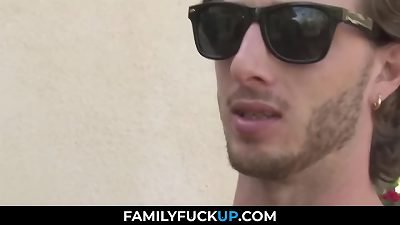 FamilyFuckUp.com - tart Stepmother with son-in-law in Weekend Home