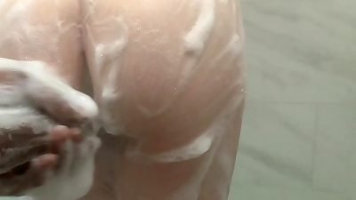 helpful stepdaughter with perfect butt makes step-dad spunk all in her tight little virgin snatch ! she left the door unlocked while she was showering and he came in and spotted her tiny petite booty and immediately grew a hard manhood , they showered the