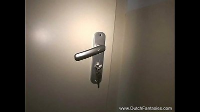 blondie milf From Holland drill