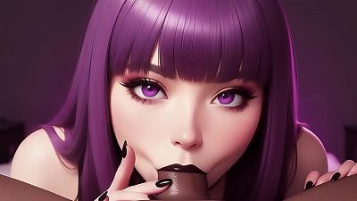 You Can jism In My mouth - uber-cute Gothic female luvs bbc pov - AI