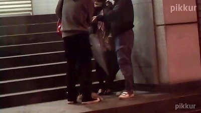 Picking Up two fledgling Gals, gulping A Toast At The Hotel(01833)