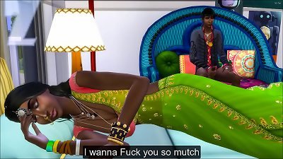 Indian sis Catches Her bro wanking Next To Her bed After Comes Home From A party