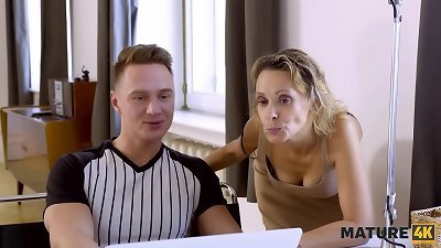 MATURE4K. porn industry star invited repairman to be exceptionally pounded by strung up dude