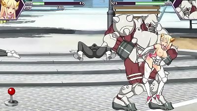 Pretty princess in fuckfest with folks in funny costumes in action hentai gameplay