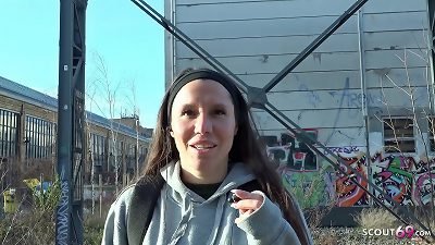 GERMAN SCOUT - female tutor entice TO plumb AT fake MODEL JOB FOR CASH IN BERLIN