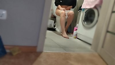 He came and took off my white panties! Homemade Fetish from A Housewife In milky undies / long legs / wrinkled feet / piss doll
