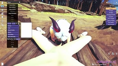 Genshin influence anime porn - Ganyu pov oral job and screwed with internal ejaculation in her jaws and twat