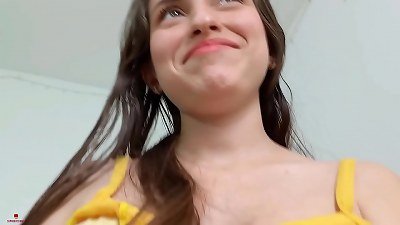 My stepsister gives me a nail in exchange for cleaning her penetrates