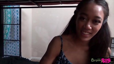 Step sister deep-throats Brothers spear To Get Back At hotwife boyfriend