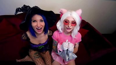 HALLOWEEN 2019 SEX WITH A NEIGHBOR, ANAL GAPE AND SQUIRT