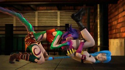League of Legends Futa - Jinx gets creampied by Neeko